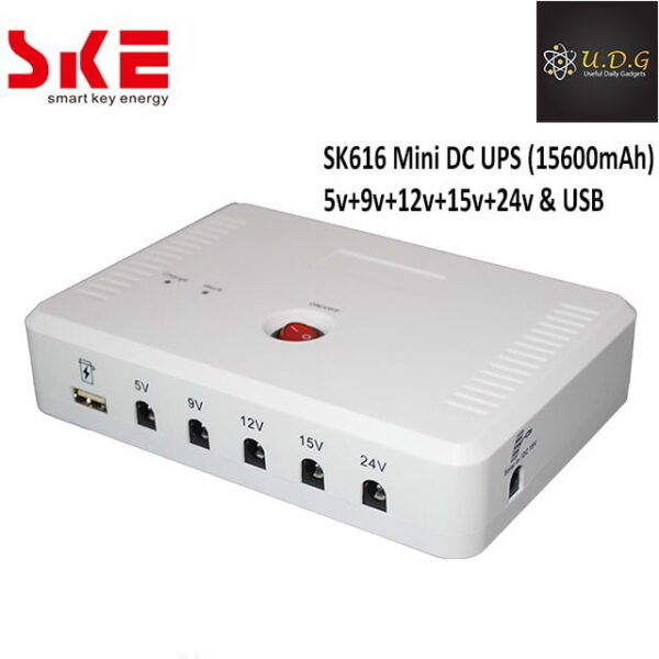 SK616 Mini DC UPS for Wifi Router + ONU + IP cam/CC cam (15600mAh with mega 5 output) - Image 1